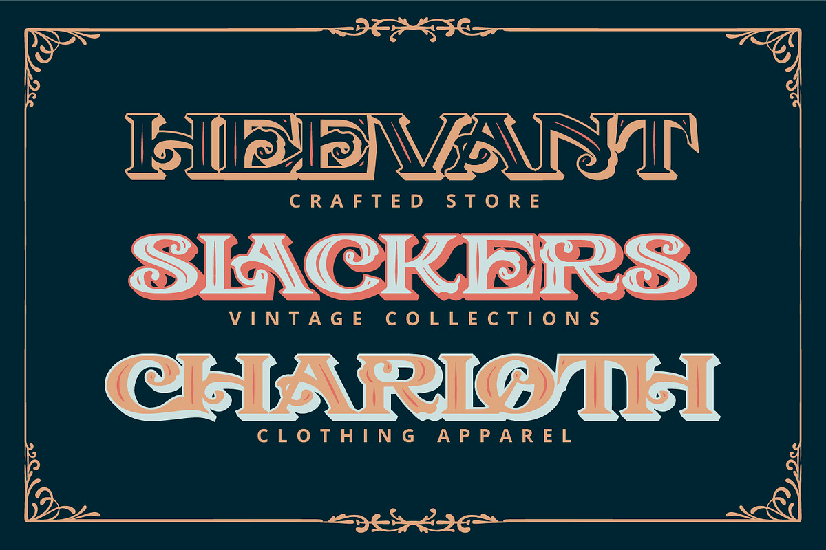 Cholair, a Symbol Font by Vintage Division (Photo 5 of 15)