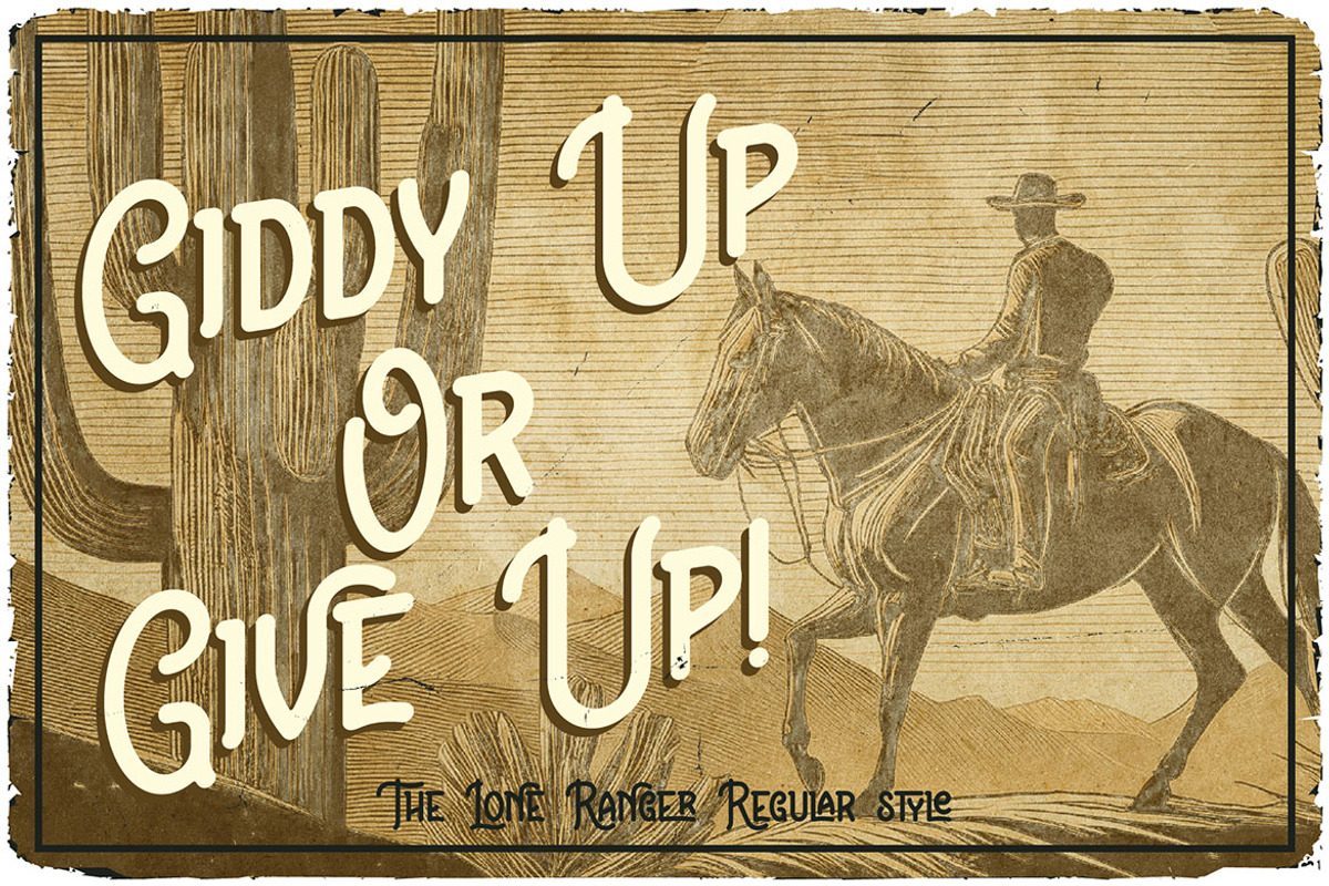 The Lone Ranger, a Handwritten Font by JumboDesign (Photo 4 of 5)