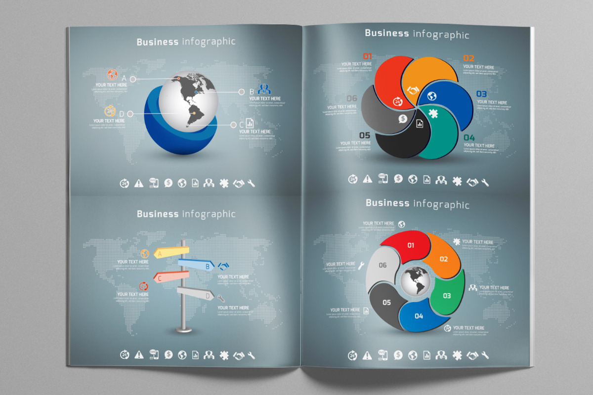 Premium Collection of Infographics, a Presentation Template by VL Shop (Photo 7 of 9)