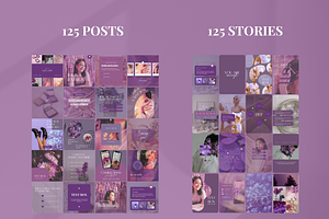 250 Purple Instagram Templates