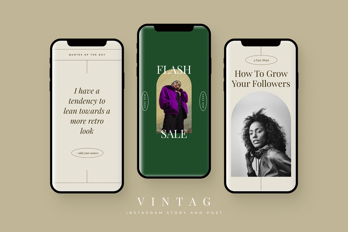 Vintag - Instagram Stories and Post, a Social Media Template by MYDesign (Photo 3 of 5)