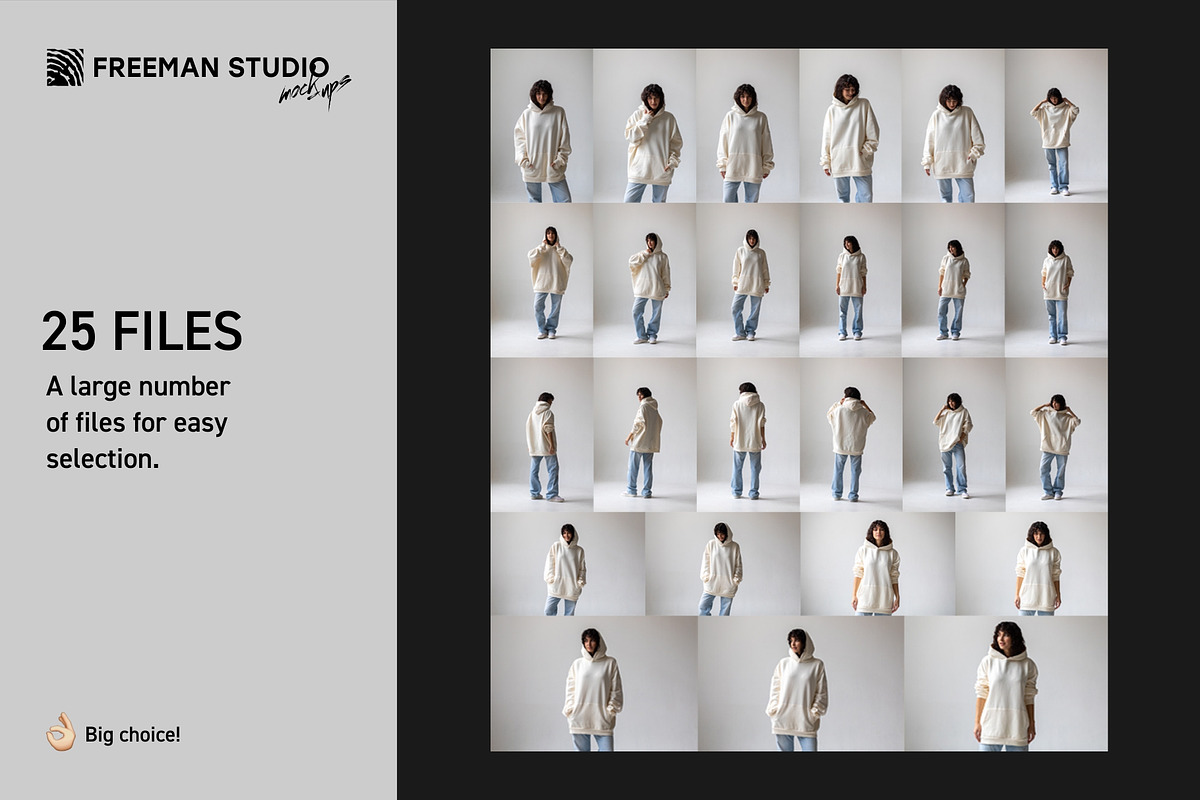 Hoodie Mock-Up Set, a Hoody Mockup by Freeman Studio (Photo 2 of 16)
