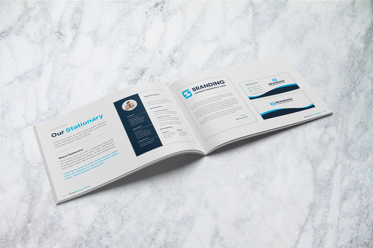 Brand Manual Landscape Brochure, a Brochure Template by BumbleGraph Studio (Photo 11 of 15)