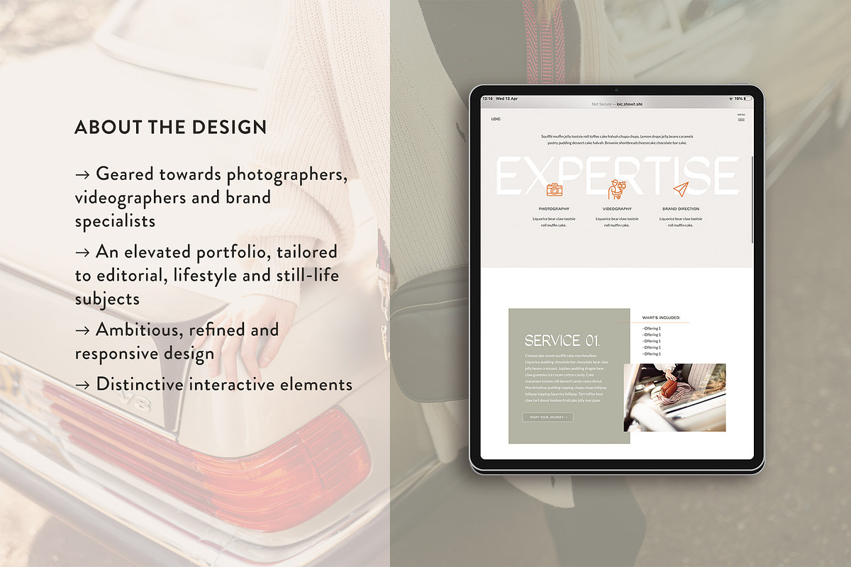 Showit Website Template | Loic, a Websites & App Template by sophieameliadesigns (Photo 2 of 5)