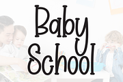Baby School | Script Font, a Script Font by Scratchones (Thumbnail 1 of 8)