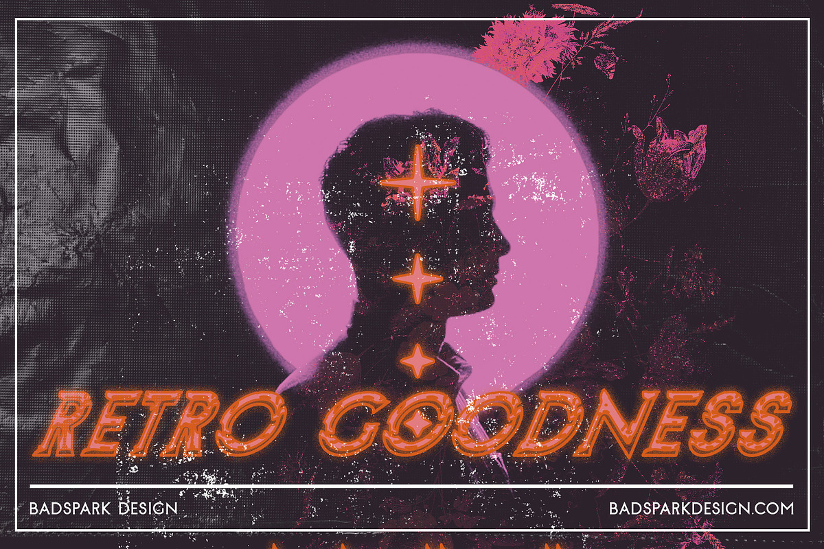 Barkleigh Font | 80s Retro (6 fonts) preview 4