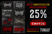 ARZON FIRE – Death Metal Fire Font, a Blackletter Font by Fonday Studio (Thumbnail 9 of 9)