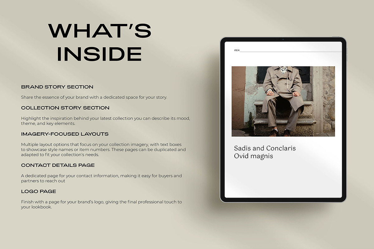 Fashion Lookbook Template preview 4