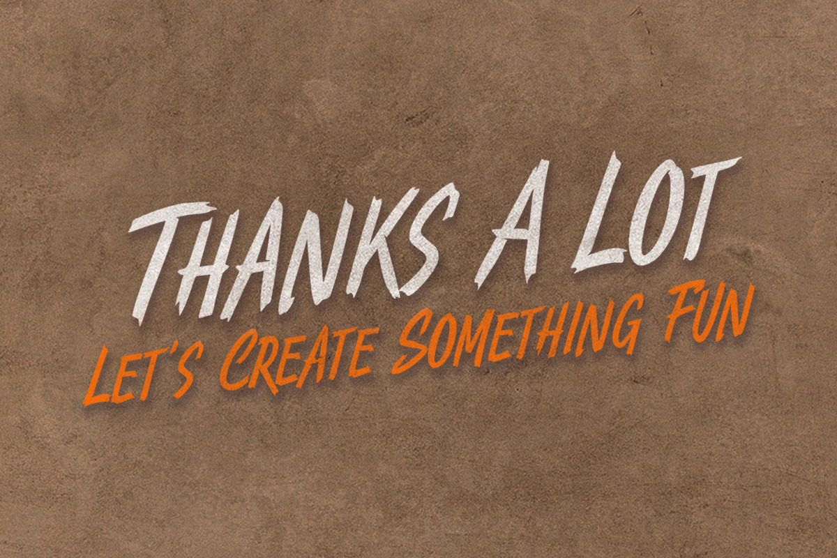 Lucky Brawl - Freestyle Font, a Font by Littlehand (Photo 9 of 9)