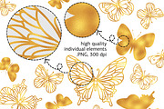 GOLDEN BUTTERFLIES, a Decorative Illustration by FARAWAYKINGDOM (Thumbnail 2 of 5)
