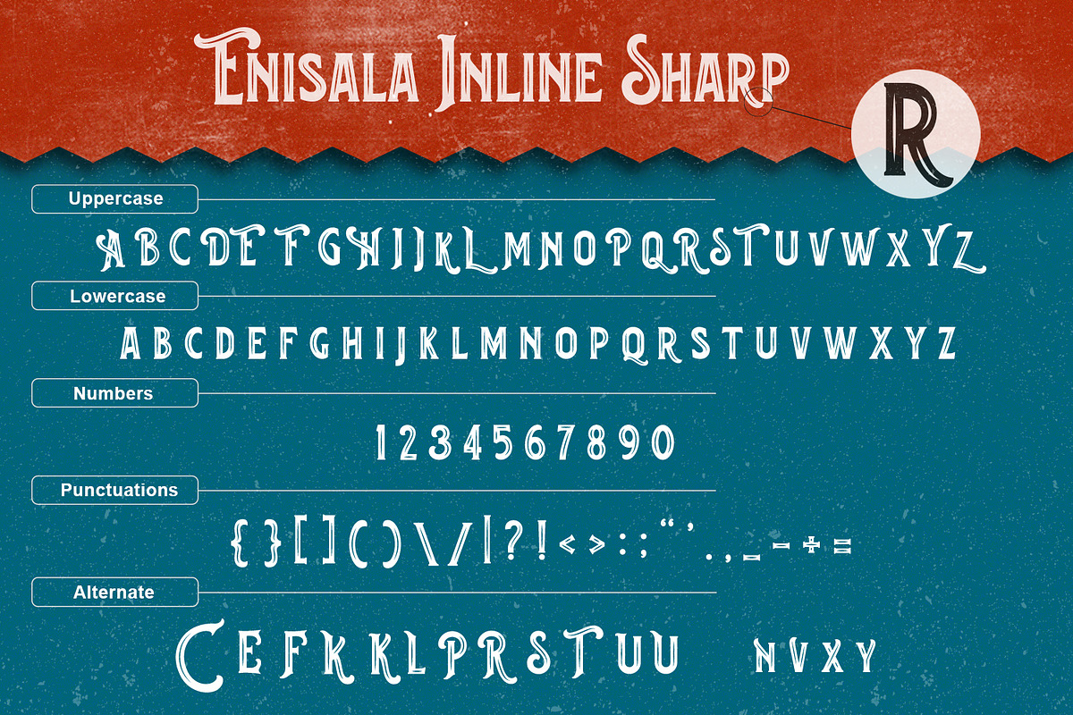 Enisala Font Family preview 7