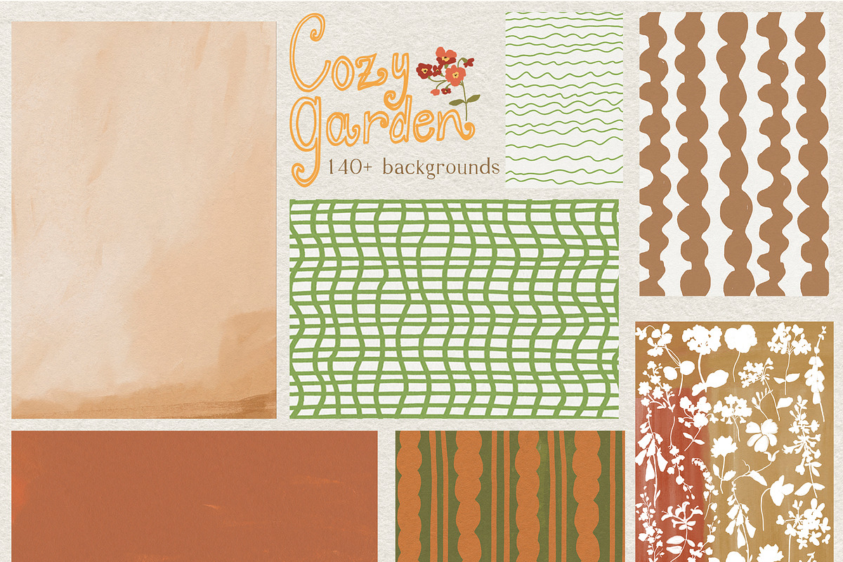 Fall Floral Backgrounds & Overlays, a Decorative Illustration by whiteheartdesign (Photo 16 of 19)