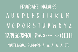 Fruitcake - A Fun Handwritten Font