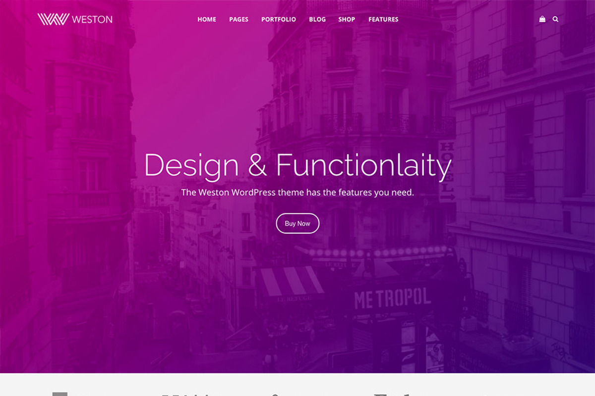 Weston - Do-it-all WordPress Theme, a WordPress Template by ThemeTrust (Photo 2 of 4)