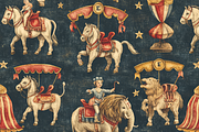 Vintage Circus Animals, a Background Graphic by Printable Treasure (Thumbnail 7 of 7)