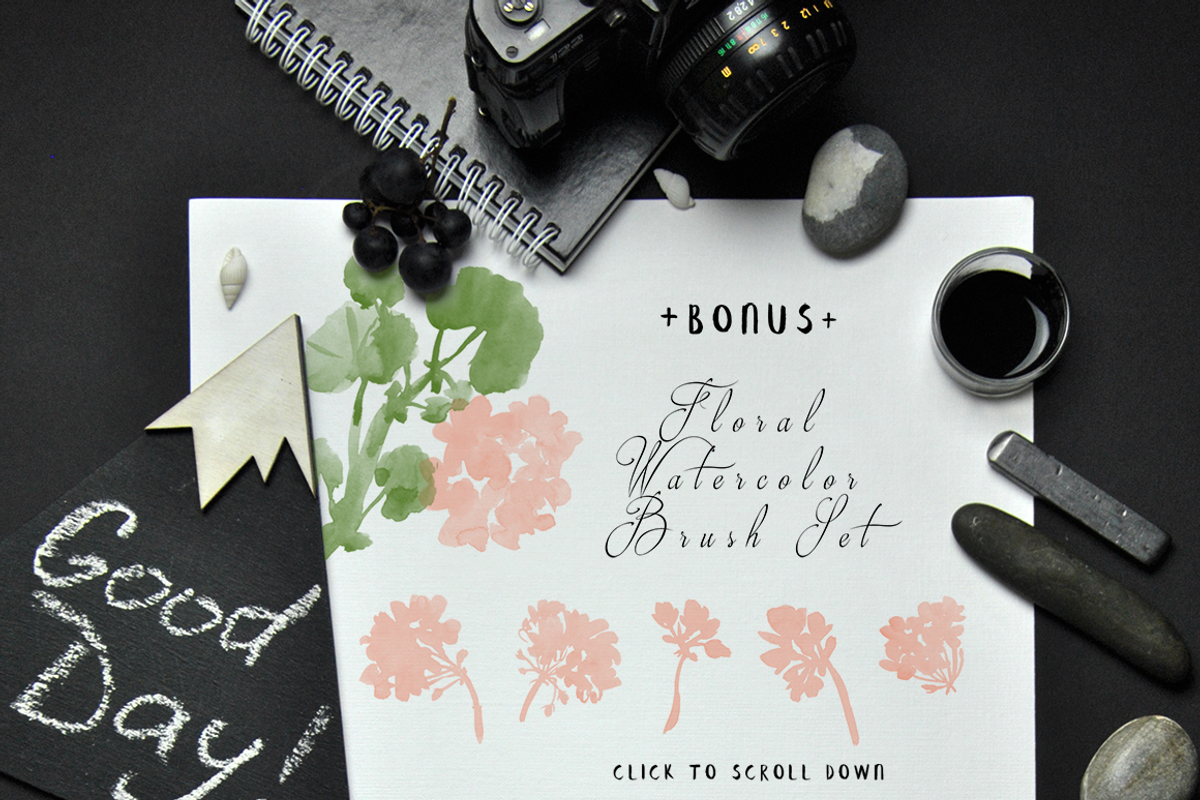Black&White Flowers - Ink floral set, an Illustration by Graphic Republic (Photo 3 of 5)