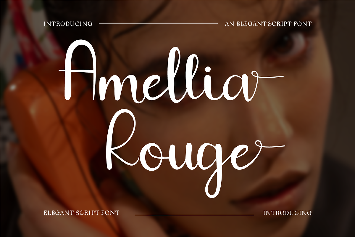 Amellia Rouge – Beauty Script, a Handwritten Font by Indotype Foundry (Photo 1 of 10)