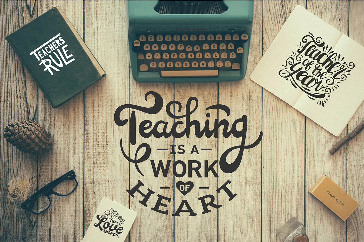 Happy Teachers day quotes, an Object Graphic by Kseniia Kuznetsova (Photo 4 of 5)