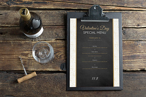 Valentine day dinner menu | Canva