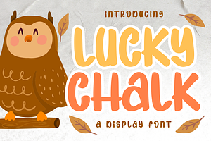 Lucky Chalk Marker Display Font