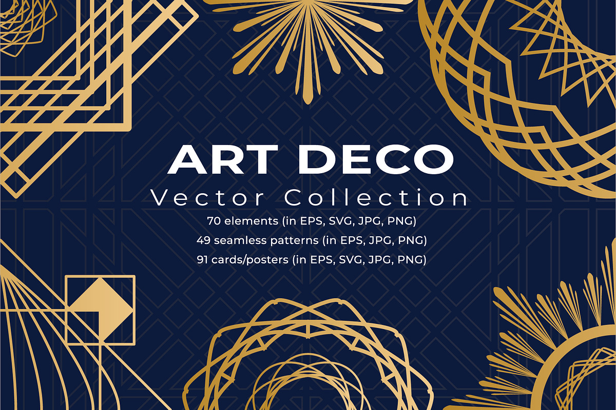 ART DECO vector collection, an Object Graphic by Ira Kot Design (Photo 1 of 8)