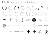Procreate Brand Builder Stamp Set, a Brush Add-On by Blue Strawberry Studio (Thumbnail 3 of 6)