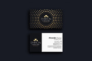 Elegant Gold Business Card, a Business Card Template by Marvel (Thumbnail 1 of 5)