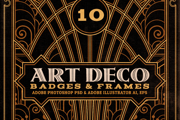 ArtDeco Badges & Frames preview 6
