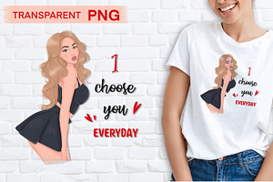 Fashion girl PNG clipart