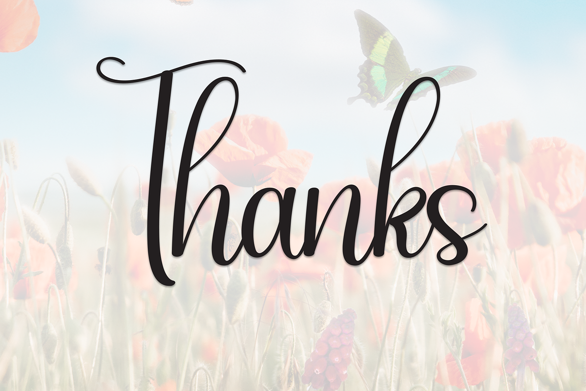 Butterfly | Script Font, a Handwritten Font by Scratchones (Photo 8 of 8)