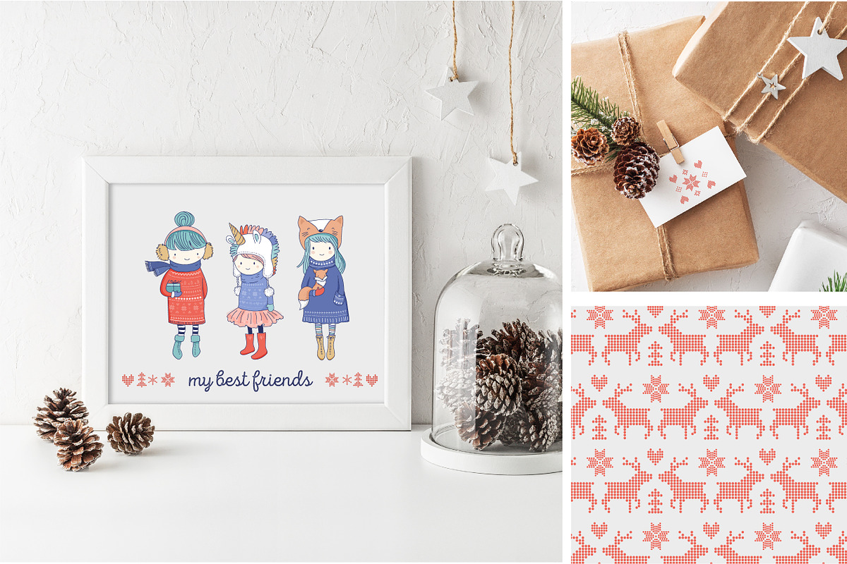 Cold weather, Warm friendship, a Seasonal Illustration by Marish (Photo 3 of 9)