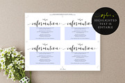 Wedding Information Cards, Sophie, an Invitation Template by Alice Bluefox (Thumbnail 6 of 8)