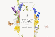 FIORE Bright watercolor flowers, a Decorative Illustration by Grace Noboa Illustrations (Thumbnail 14 of 17)