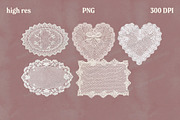 Vintage Fabric Doilies Bundle PNG, an Object Graphic by Marie T (Thumbnail 14 of 24)