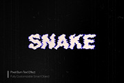 Pixel Burn Text Effect (PSD), a Layer Style Add-On by Posterfello (Thumbnail 2 of 4)