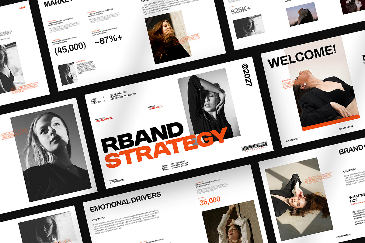 Brand Strategy Presentation Template, a Presentation Template by Oriofix (Photo 3 of 10)