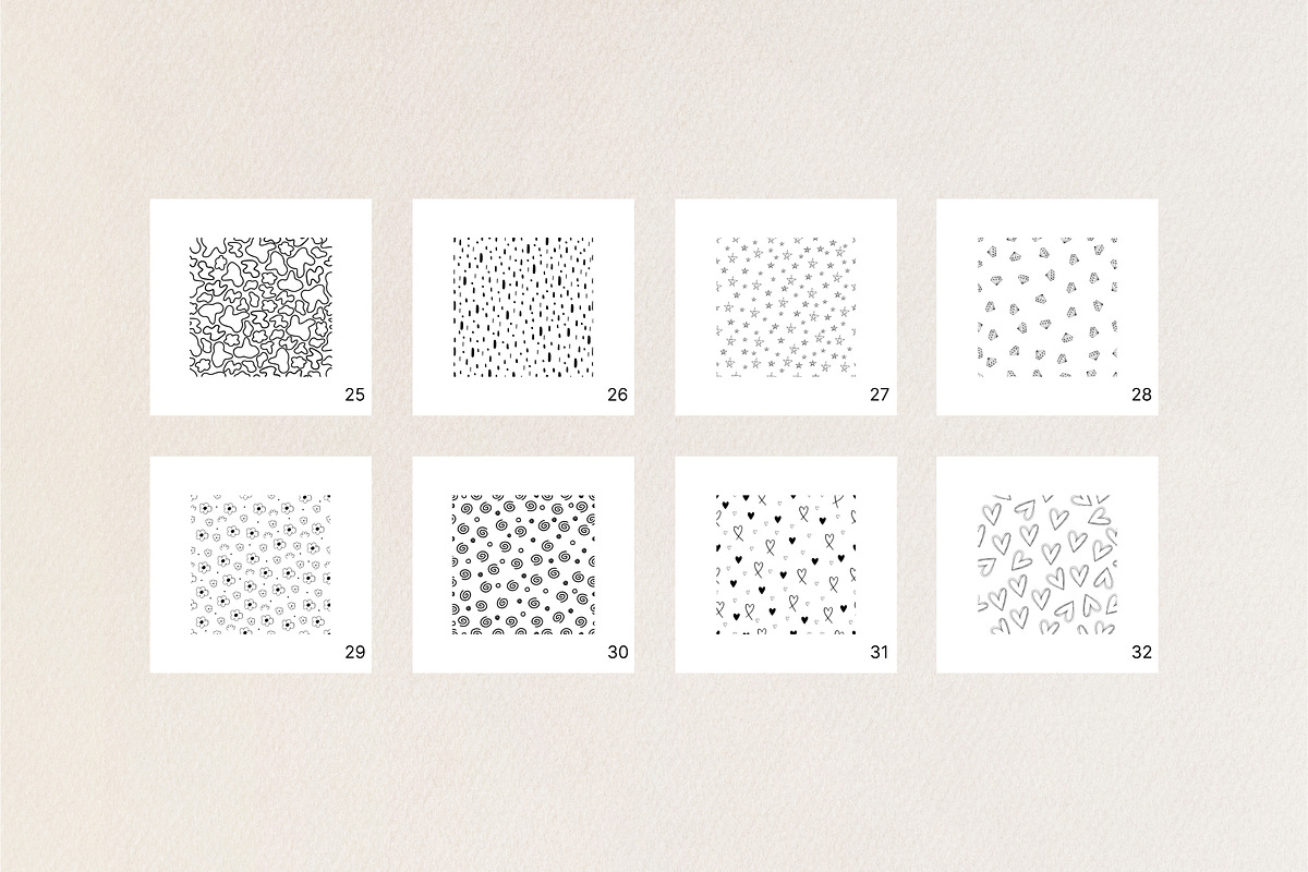 Hand drawn patterns and elements., a Pattern Graphic by Getalo Viktoriia (Photo 5 of 13)
