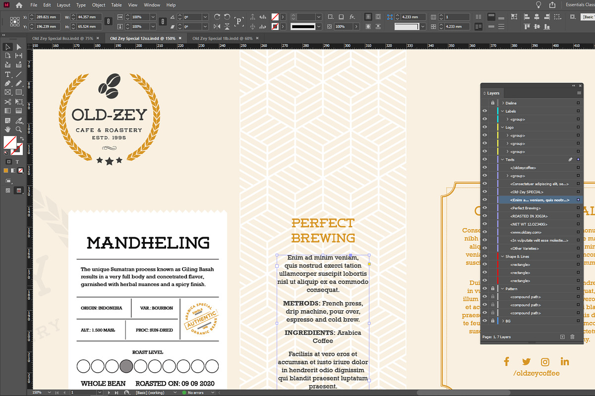 Old Zey Coffee Bag Special Duo, a Marketing Template by fisihsani (Photo 6 of 7)