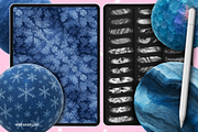 Procreate Ice & Snow texture brushes, a Brush Add-On by Revabrush (Thumbnail 4 of 9)