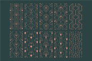 FishScale ArtDeco Patterns V5, a Pattern Graphic by Firowerk (Thumbnail 7 of 7)