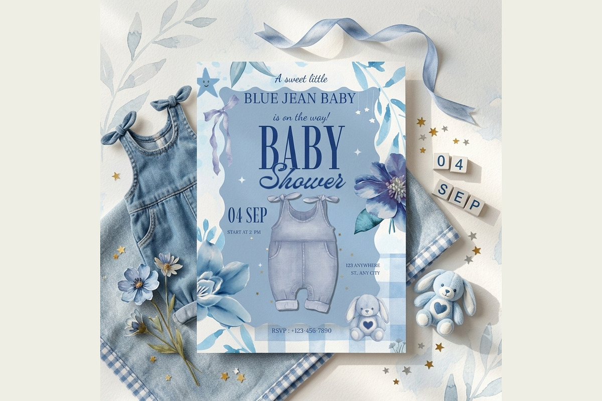 Baby Shower Invitation Template, an Invitation Template by FakhiiDesigns (Photo 2 of 4)