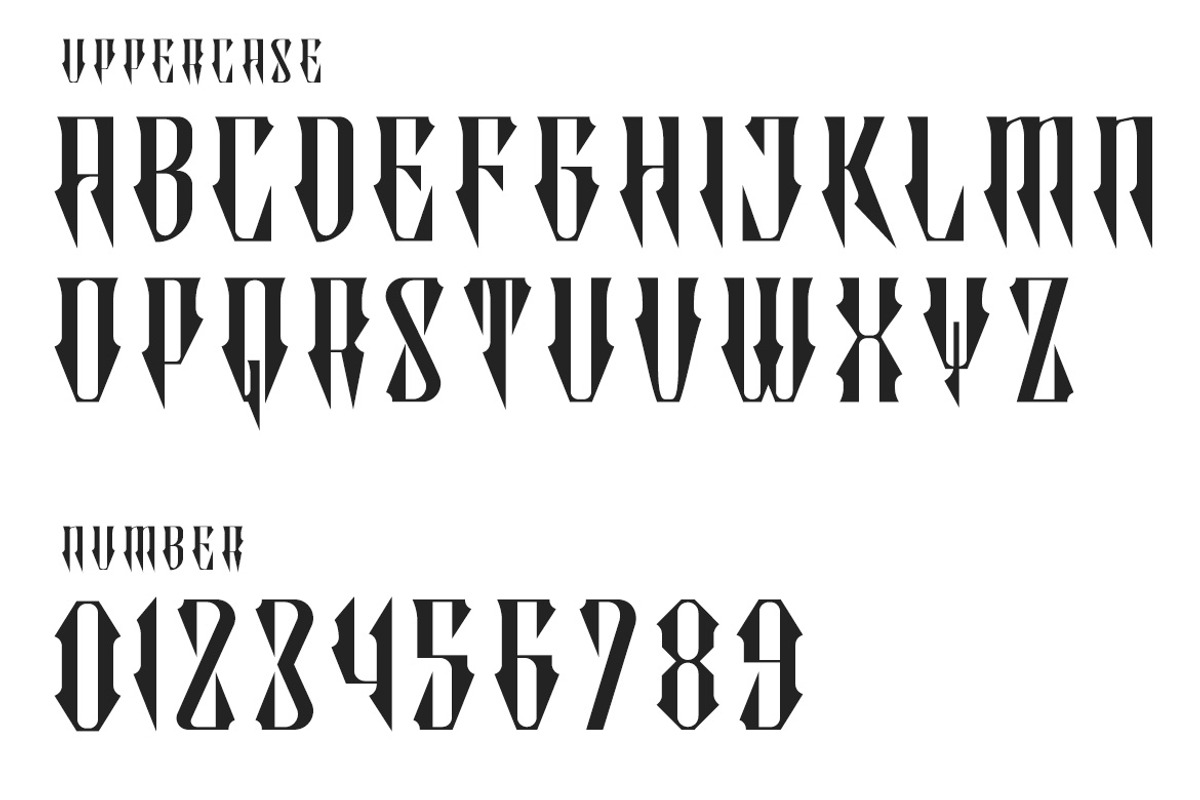 Mathuska – Experimental Gothic Font, a Blackletter Font by decographstud (Photo 6 of 7)