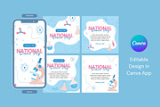 National Science Day Template, a Social Media Template by ryelart.design (Thumbnail 1 of 4)