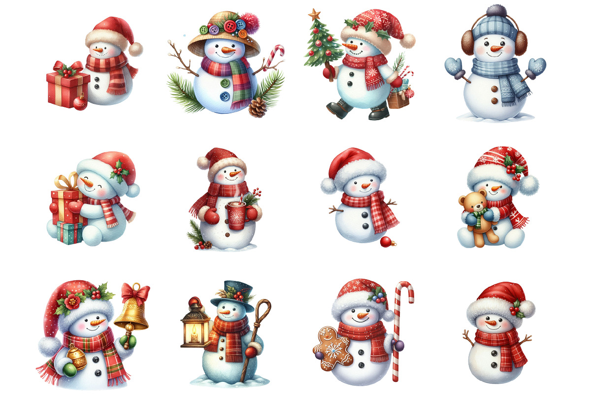 Christmas Snowman, an Illustration by Design Market (Photo 3 of 3)