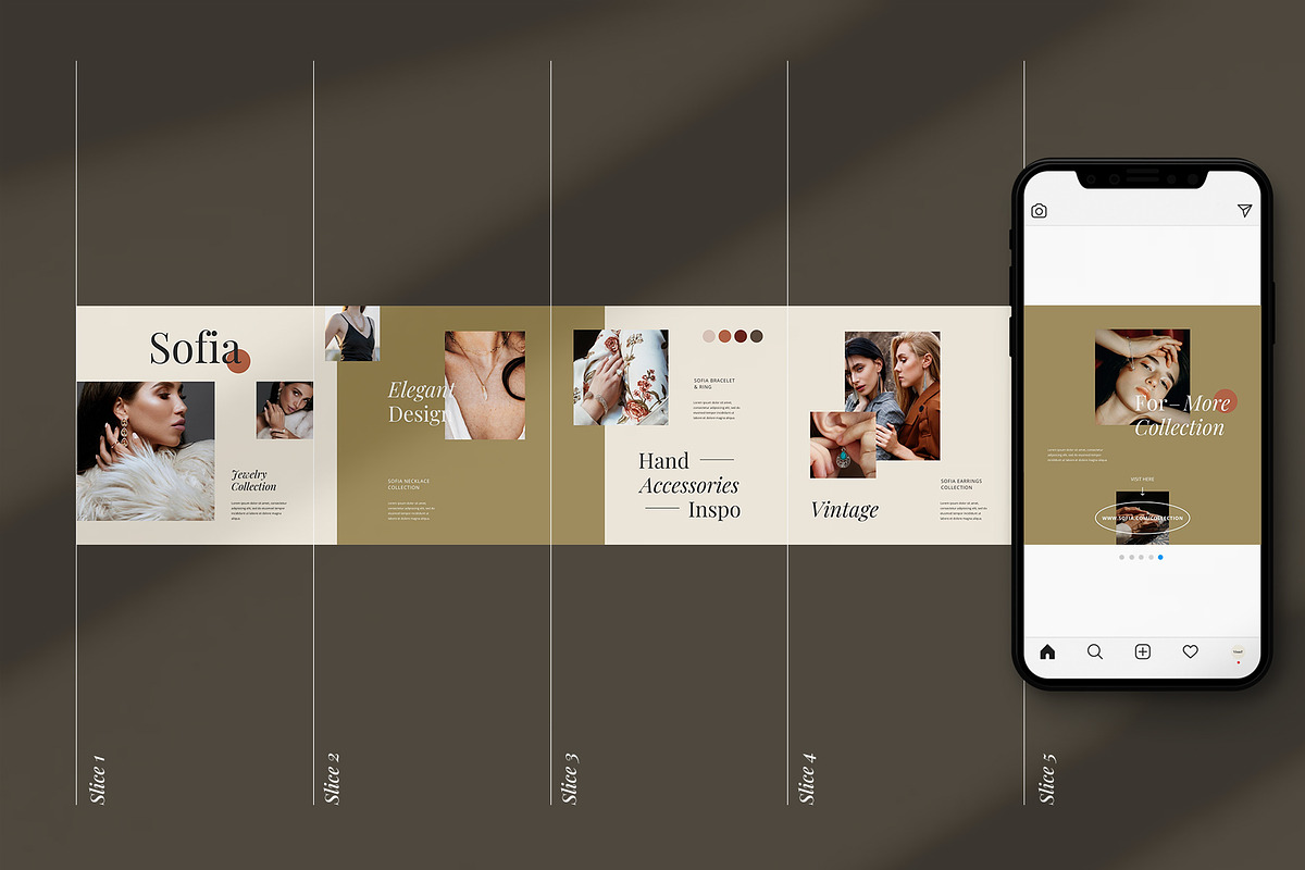 Sofia Carousel Template | CANVA, a Social Media Template by Visuel Colonie® (Photo 4 of 14)