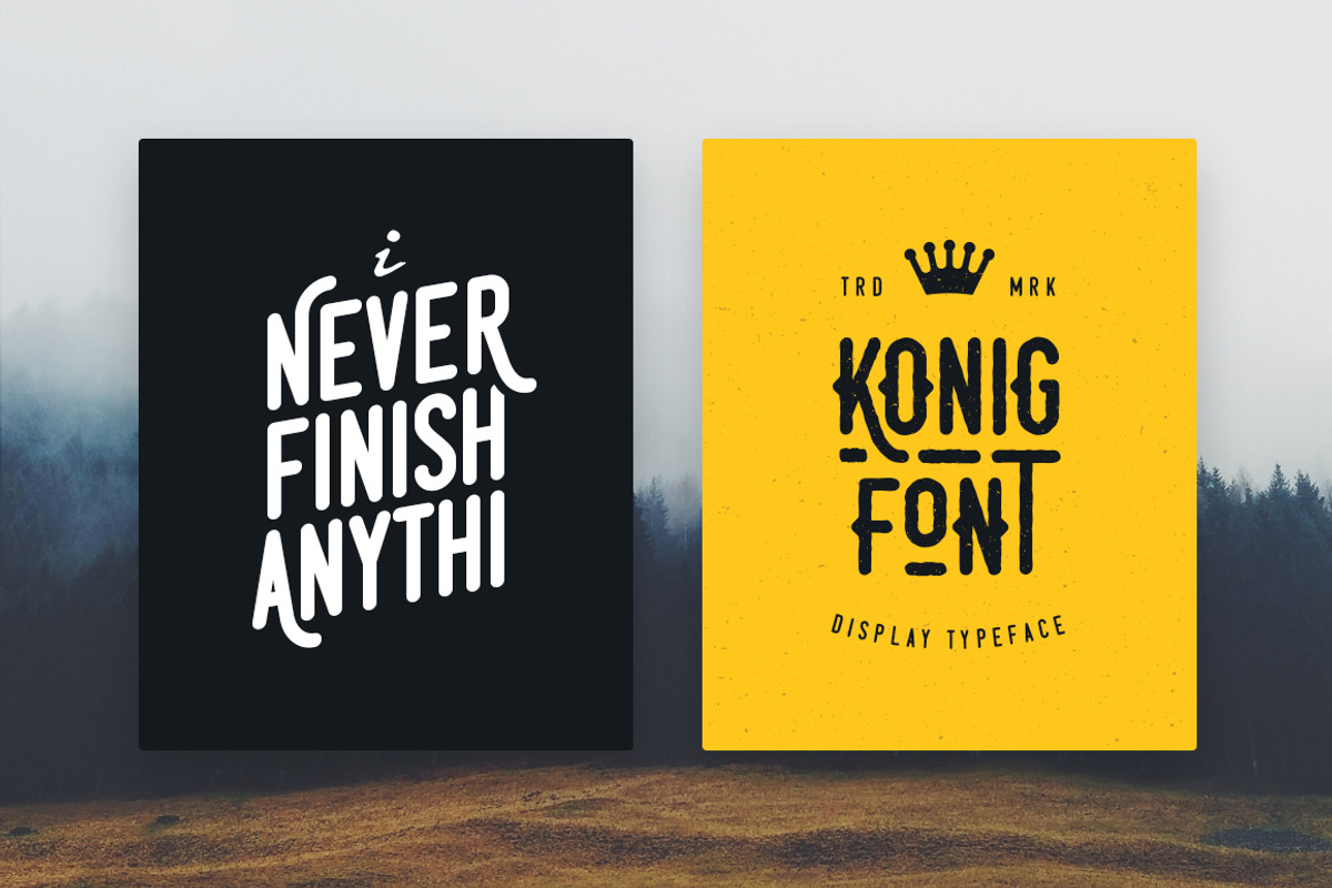 Konig Typeface preview 3