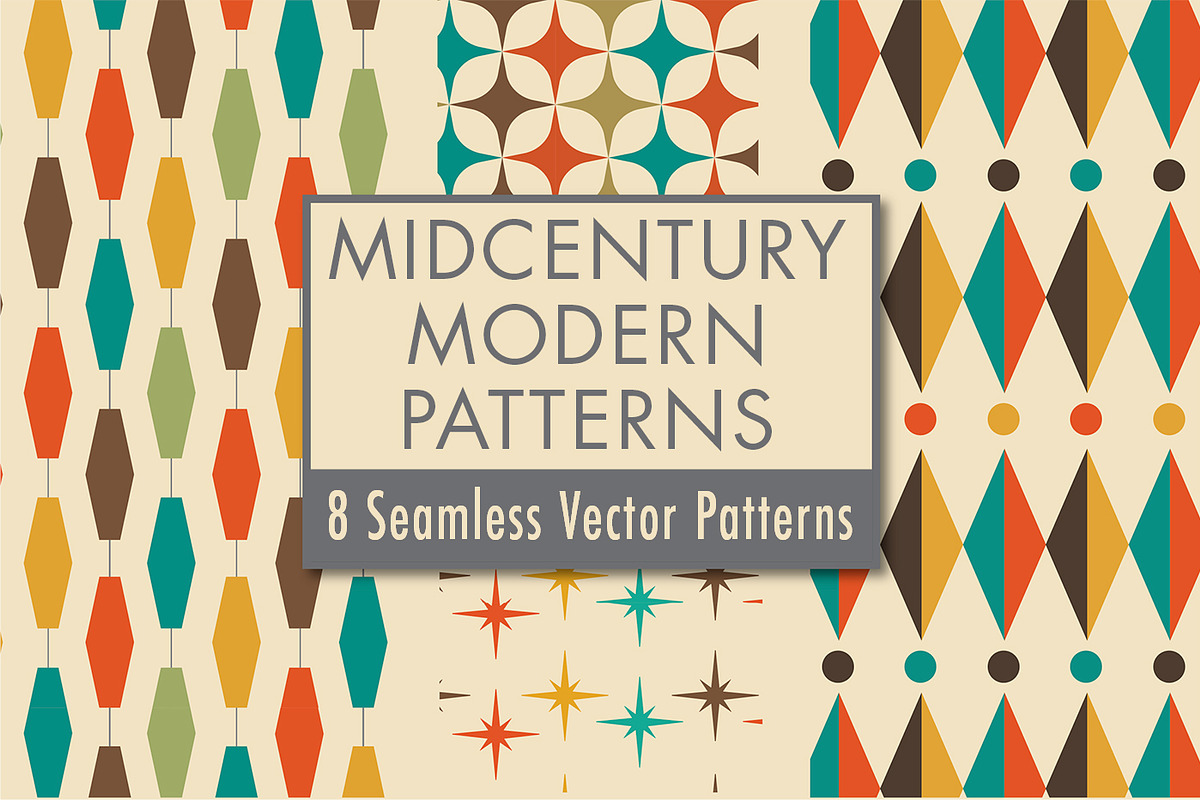 Midcentury Modern Retro Design Kit, a Pattern Graphic by Pacific Modern Art (Photo 5 of 89)