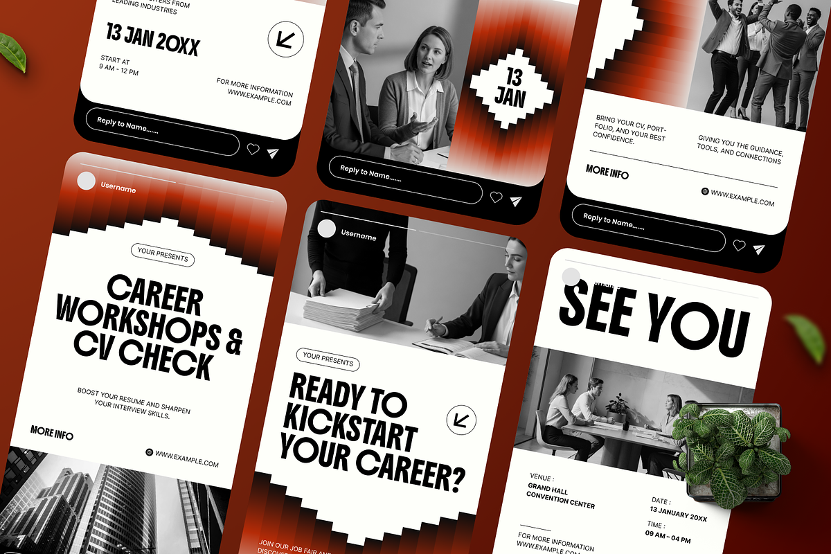 Job Fair Instagram Story, a Social Media Template by Annora Studio (Photo 3 of 6)
