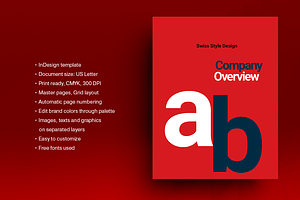 Swiss Style Brochure Template 02