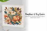 Pumpkins and Dry Leaves, an Object Graphic by Digital Art Creations (Thumbnail 8 of 8)
